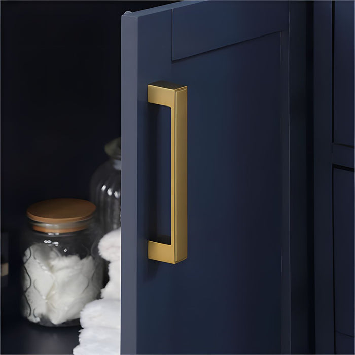 Altair Design Gavino 30"" Single Bathroom Vanity in Royal Blue with Grain White Composite Stone Countertop
