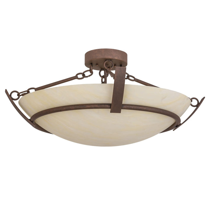 Meyda 30"W Covina Semi-Flushmount