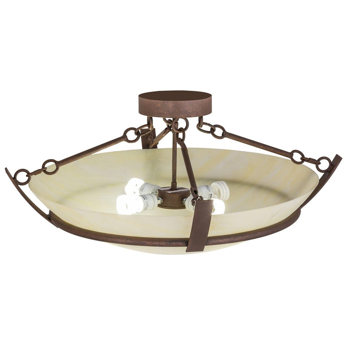 Meyda 30"W Covina Semi-Flushmount