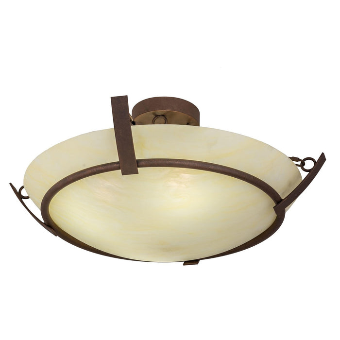 Meyda 30"W Covina Semi-Flushmount