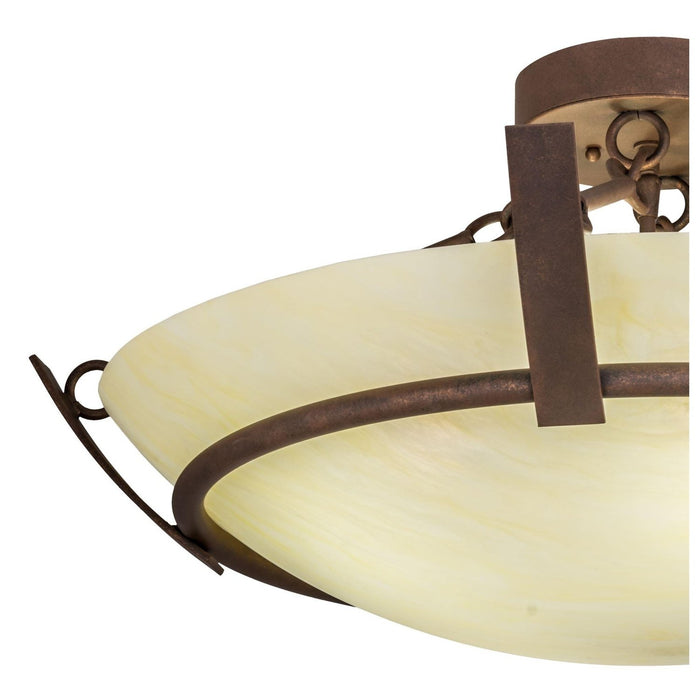 Meyda 30"W Covina Semi-Flushmount