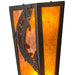 Meyda 5" Wide Rustic Leaping Trout Amber Wall Sconce