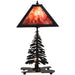 Meyda 21" High Leaf Edge Tall Pines W/Lighted Base Table Lamp