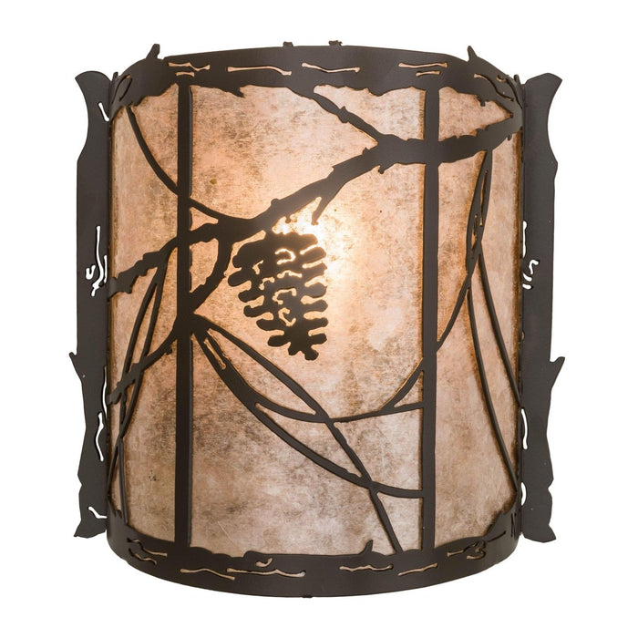 Meyda 9" Wide Whispering Pines Wall Sconce