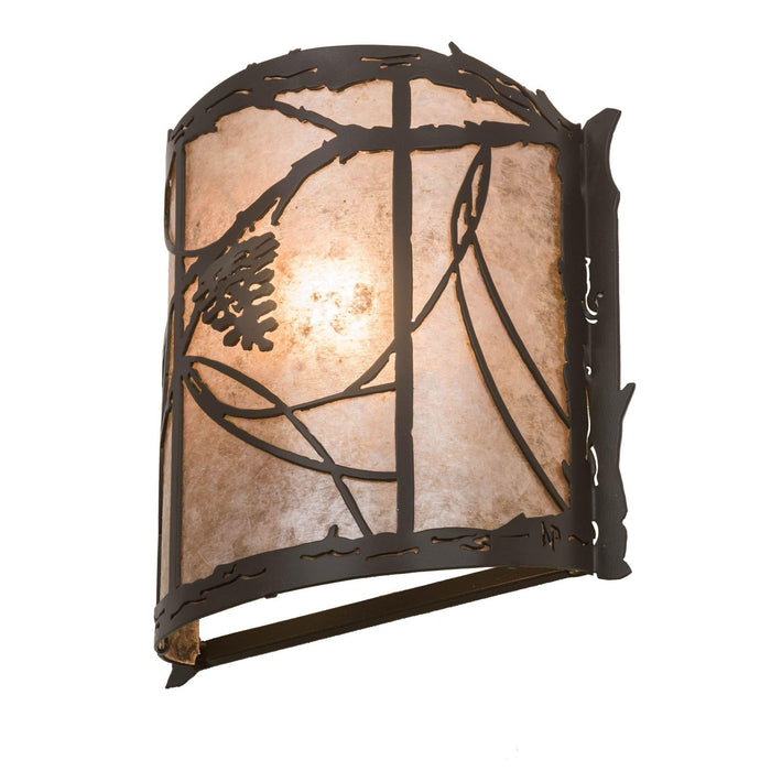 Meyda 9" Wide Whispering Pines Wall Sconce