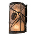 Meyda 8"W Whispering Pines Right Wall Sconce
