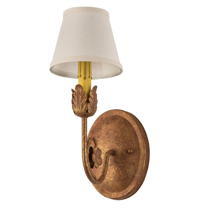 Meyda 5" Wide Antonia Copper Wall Sconce