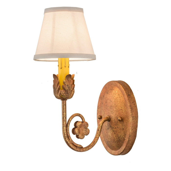 Meyda 5" Wide Antonia Copper Wall Sconce