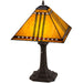 Meyda 19" Tiffany High Prairie Corn Mission Table Lamp