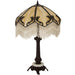 Meyda 19"W Handcrafted Regina Fringed Table Lamp