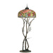 Meyda 74"H Tiffany Oriental Poppy Floor Lamp