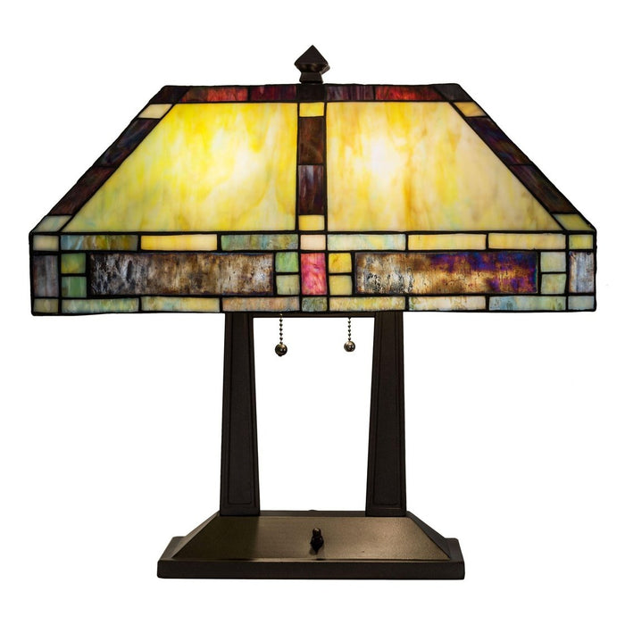 Meyda 20"H Chaves Oblong Table Lamp