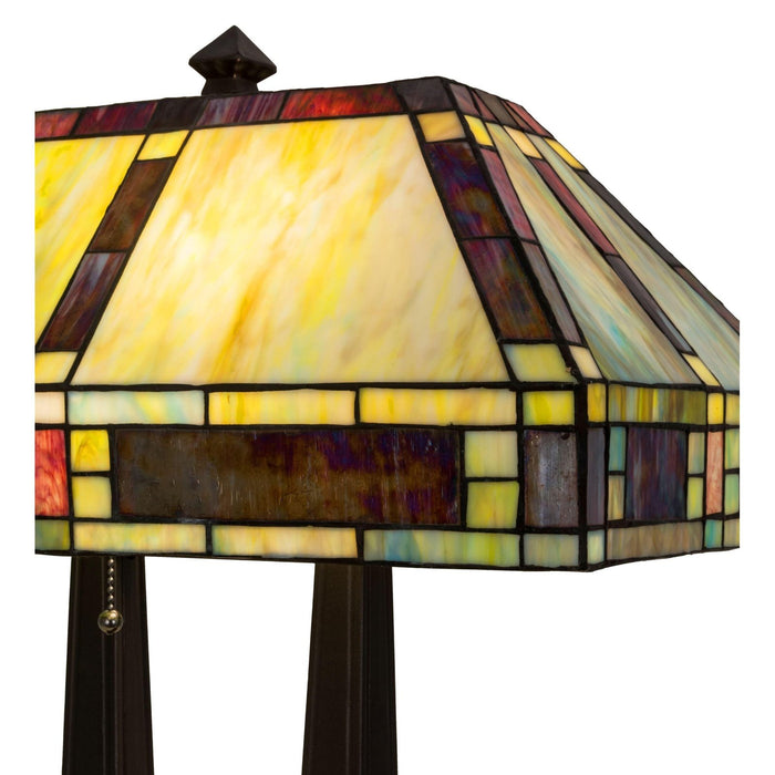 Meyda 20"H Chaves Oblong Table Lamp