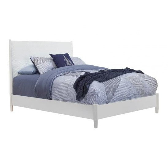 Alpine Furniture Tranquility Full Panel Bed, White 1867-08F