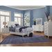 Alpine Furniture Tranquility Full Panel Bed, White 1867-08F