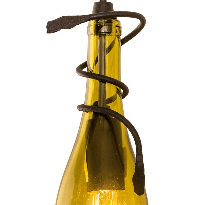 Meyda 3"W Tuscan Vineyard Custom Wine Bottle Pendant