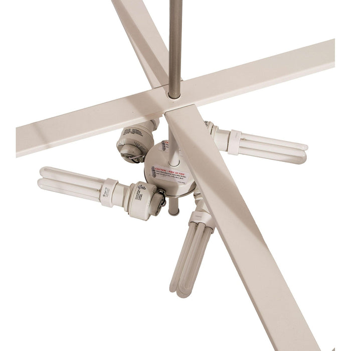 Meyda 42" Wide Cream Cilindro Textrene Pendant