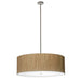 Meyda 42" Wide Cream Cilindro Textrene Pendant