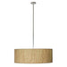 Meyda 42" Wide Cream Cilindro Textrene Pendant