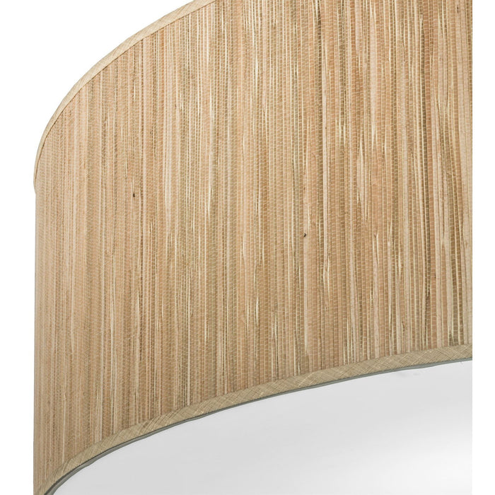 Meyda 42" Wide Cream Cilindro Textrene Pendant