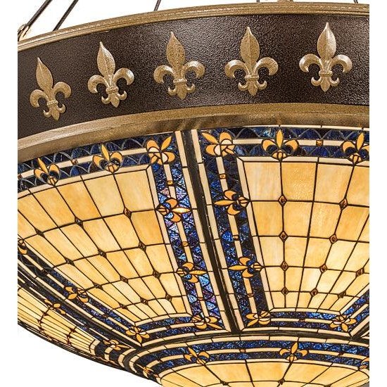 Meyda 62.5"W Fleur-de-lis Inverted Pendant