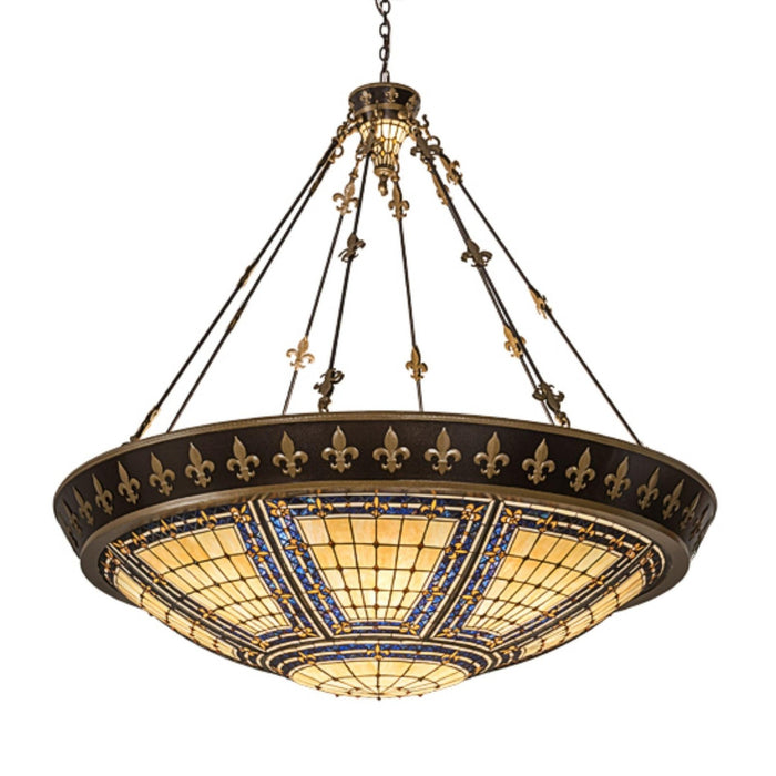 Meyda 62.5"W Fleur-de-lis Inverted Pendant
