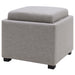 New Pacific Direct Cameron Square Fabric Storage Ottoman with Tray 1900163-410