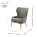 New Pacific Direct Bjorn Top Grain Leather Accent Chair 1900155-428