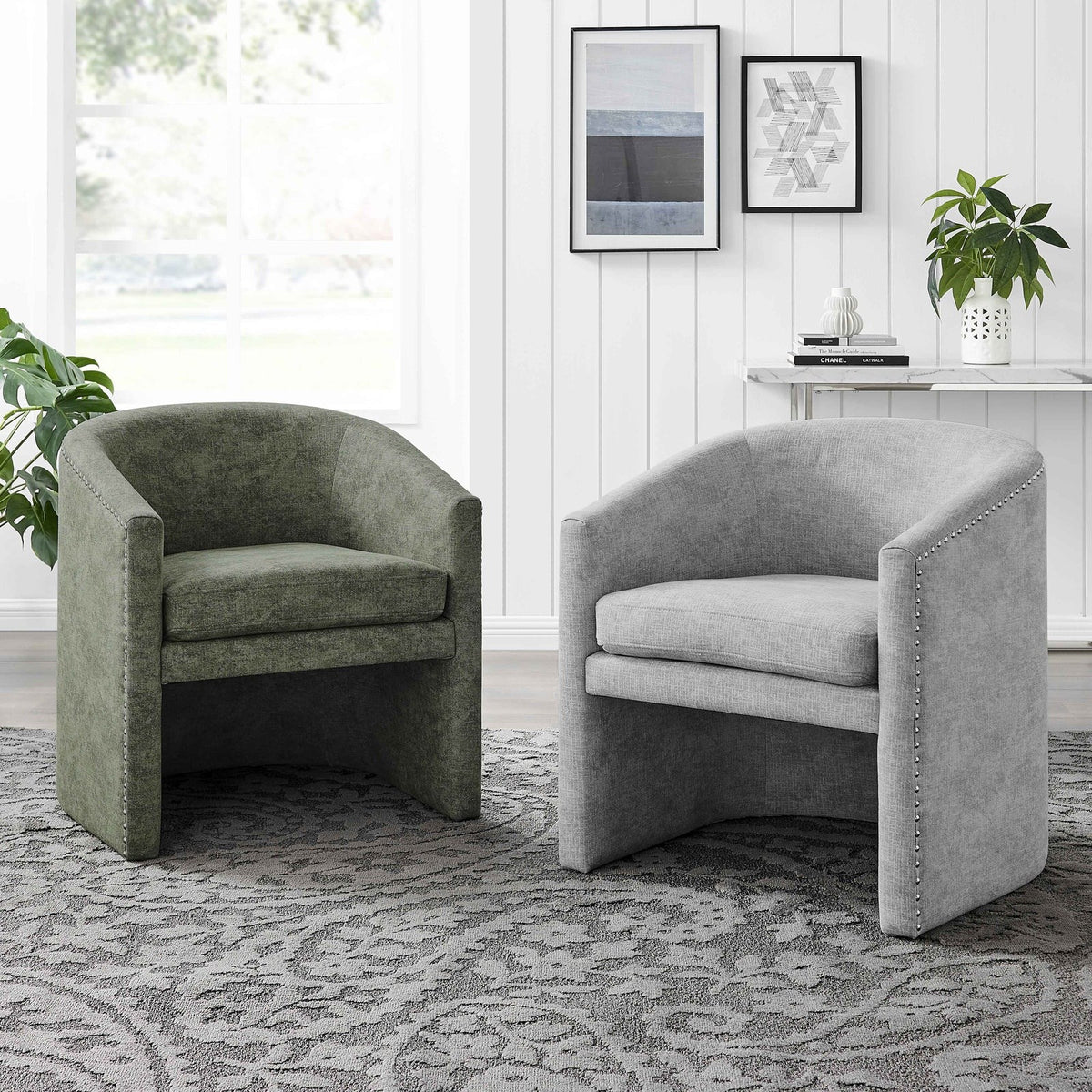New Pacific Direct Freya Fabric Accent/ Dining Side Chair
