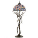 Meyda 75"H Tiffany Magnolia Floor Lamp