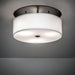 Meyda 18" Wide Cilindro Linen Semi-Flushmount