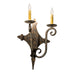 Meyda 12" Wide Candle Bronze Angelique 2 Light Wall Sconce