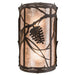 Meyda 7" Wide Whispering Pines Wall Sconce