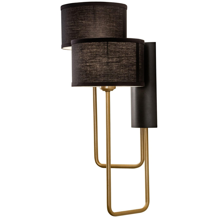 Meyda 17" Wide Cilindro Duet Wall Sconce