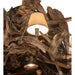 Meyda 40" Wide Rusty Nail Driftwood 5 Light Chandelier