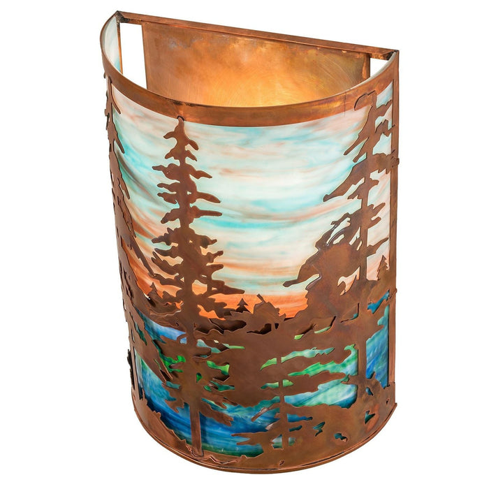 Meyda 12" Wide Tall Pines Wall Sconce