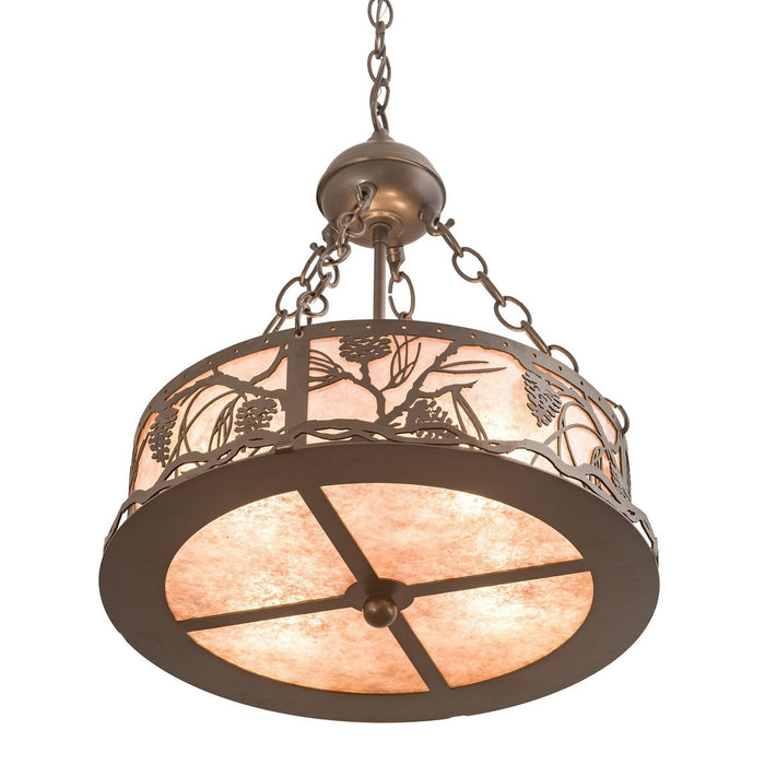 Meyda 16" Wide Whispering Pines Inverted Pendant