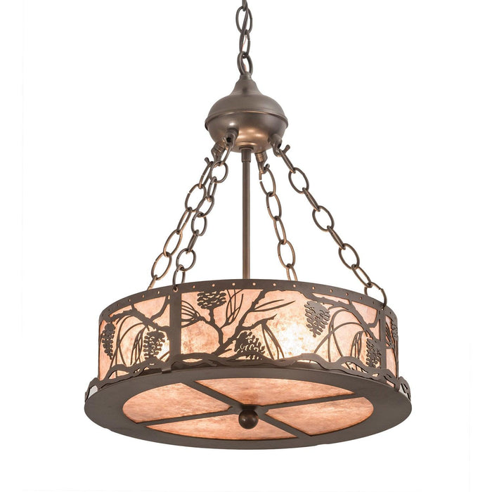 Meyda 16" Wide Whispering Pines Inverted Pendant