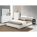 Acme Furniture Manjot Ek Bed in White PU 20417EK