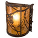 Meyda 9" Wide Whispering Pines Left Wall Sconce