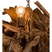 Meyda 30" Wide Driftwood 5 + 1 LT Chandelier