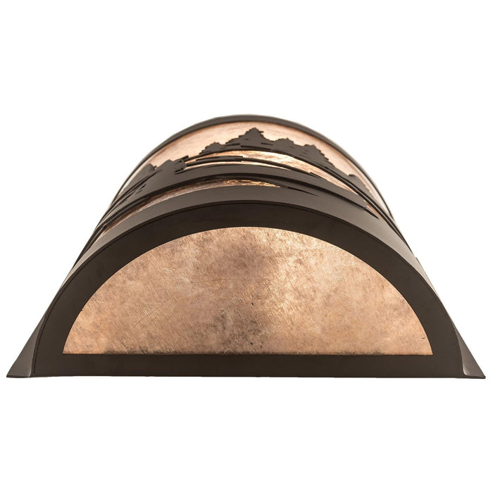 Meyda 10" Wide Canoe At Lake Left Wall Sconce