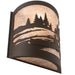 Meyda 10" Wide Canoe At Lake Right Wall Sconce