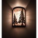 Meyda 8" Wide Tall Pines Right Wall Sconce
