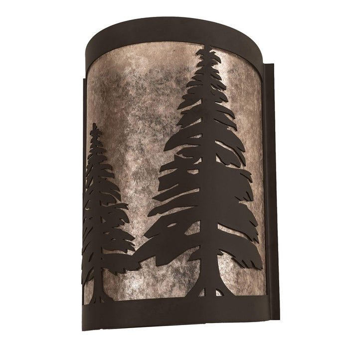 Meyda 8" Wide Tall Pines Right Wall Sconce