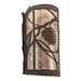 Meyda 8" Wide Whispering Pines Left Wall Sconce