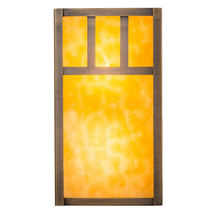 Meyda 6.5" Wide Hyde Park Double Bar Mission Wall Sconce