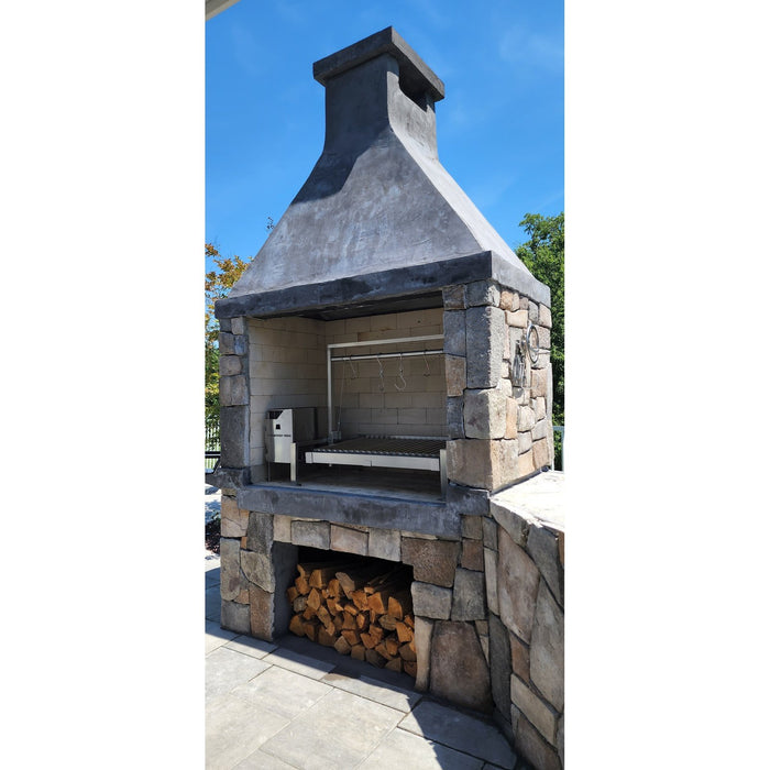Tagwood BBQ Insert Style Argentine Santa Maria Wood Fire & Charcoal Grill without firebricks | BBQ09SS -