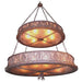 Meyda 48"W Mountain Pine 2 Tier Inverted Pendant