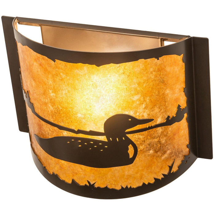 Meyda 12" Wide Loon Right Wall Sconce